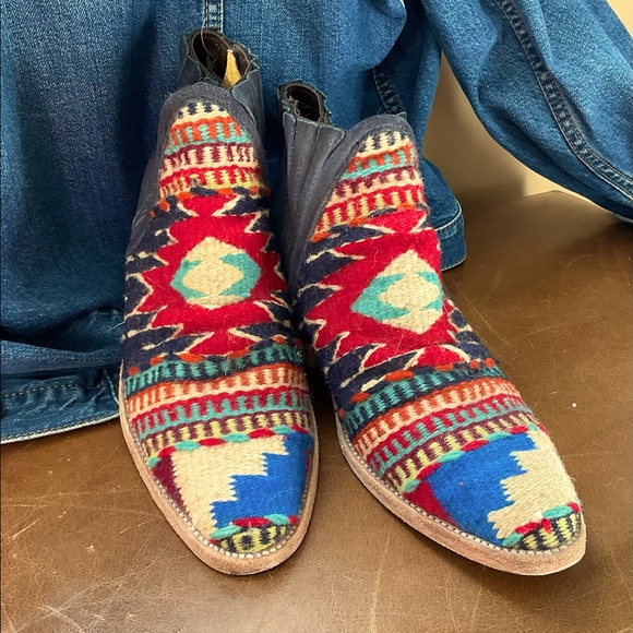 Free People Shoes - Free People + Fairlyrobin Trail Head Southwestern Booties